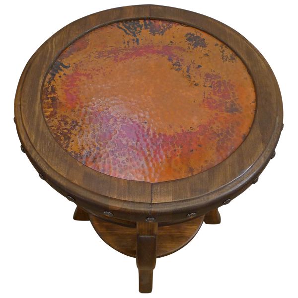End Table Copper Drum etbl92-2