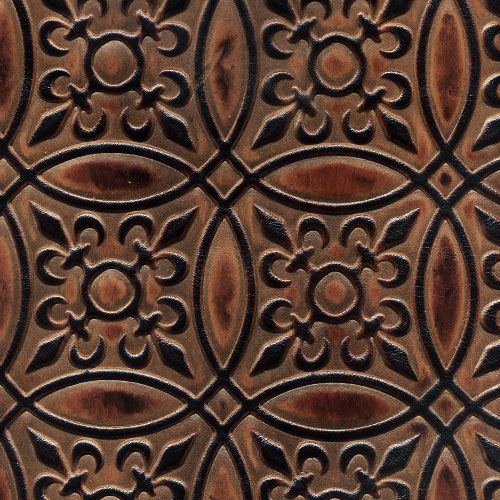Circle tile leather