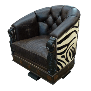 Chair Zebra Horseshoe chr74b